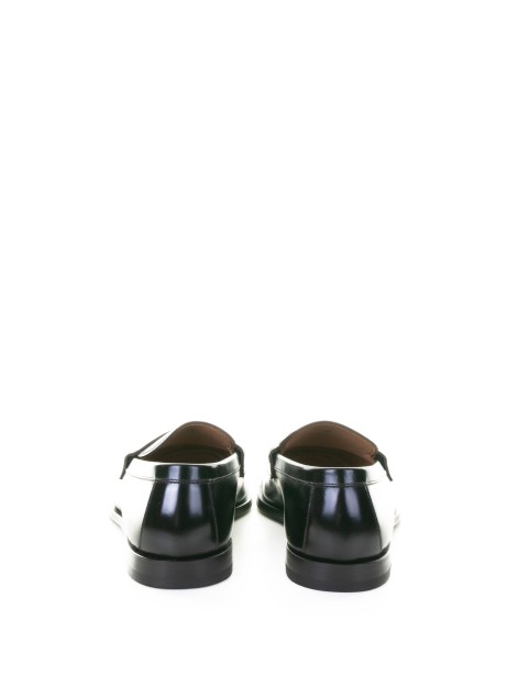 Men's Black Leather Moccasin