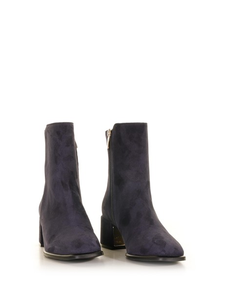 Stivaletto in suede blu 2