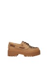Mocassino da barca beige donna