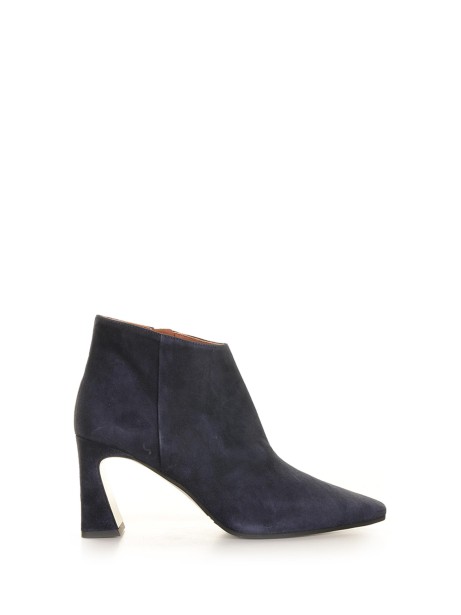 Green suede ankle boot