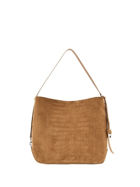 Borsa Hobo Hocket Media in pelle scamosciata