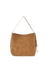 Borsa Hobo Hocket Media in pelle scamosciata