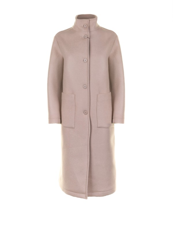 Cappotto lungo beige donna