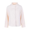 Giubbino bianco donna in panno di maglia