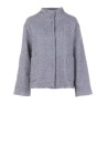 Giubbino grigio donna in panno di maglia