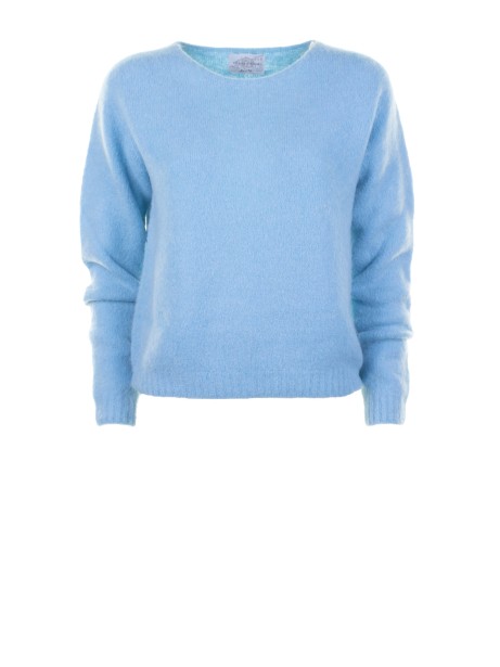Maglia girocollo azzurra