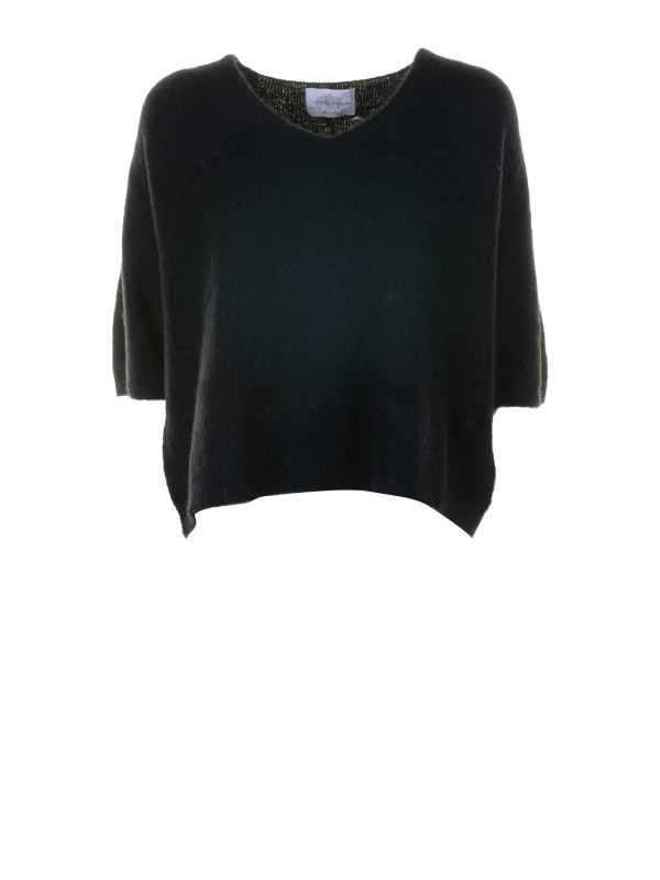 Maglia scollo a V nera Maglia scollo a V nera