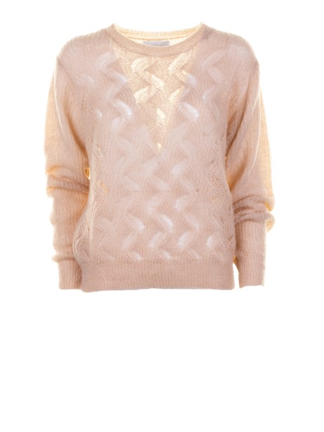 Maglia girocollo in mohair