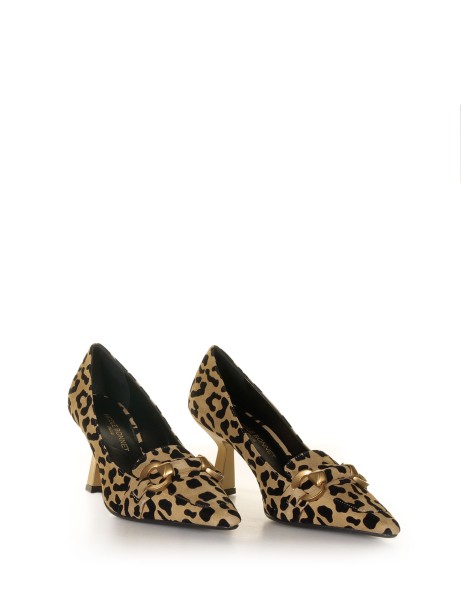 Decollete Nicole Bonnet animalier in suede 2