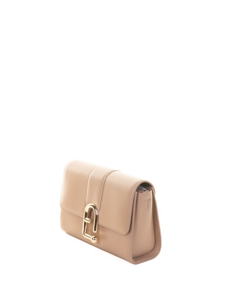Borsa a tracolla Urban S beige in pelle 2