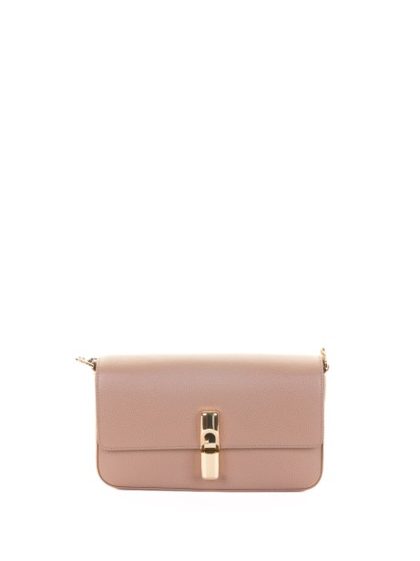 Borsa a tracolla Iride S beige in pelle