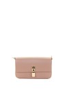 Borsa a tracolla Iride S beige in pelle