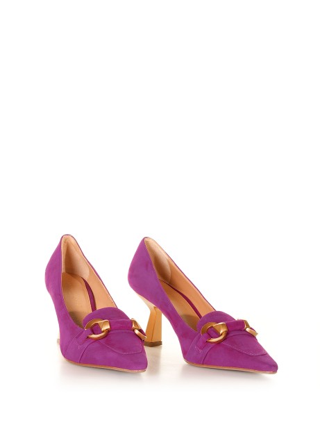 Nicole Bonnet fuchsia decollete with horsebit 2