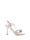 Silver Laminated Sandal from the Nicole Bonnet line