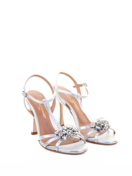 Silver Laminated Sandal from the Nicole Bonnet line 2
