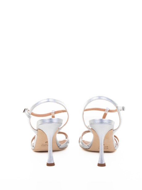 Silver Laminated Sandal from the Nicole Bonnet line