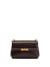 Borsa a tracolla City Mini Marlene in pelle di vitello palmellata