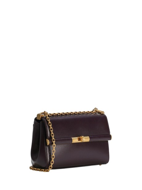 Borsa a tracolla City Mini Marlene in pelle di vitello palmellata 2