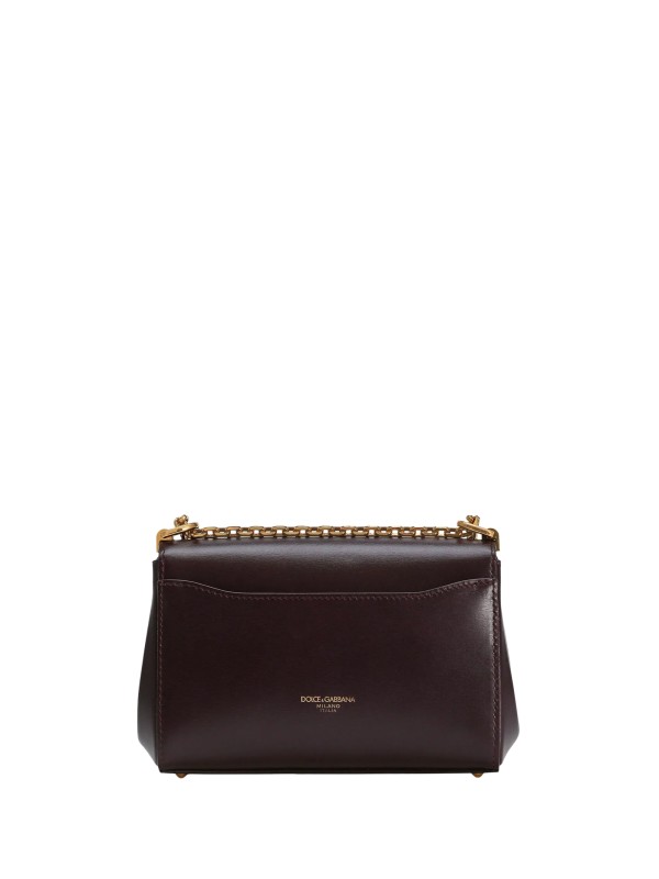 Borsa a tracolla City Mini Marlene in pelle di vitello palmellata