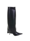 Stivale nero in nappa con tacco
