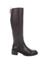 Dark Brown Leather Boot with Rubber Sole