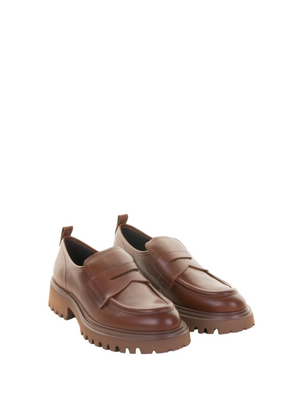 Brown Leather Moccasin