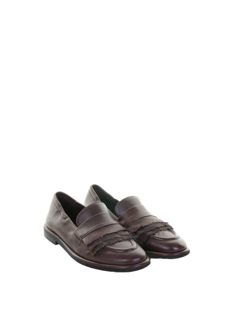Mocassino marrone in pelle