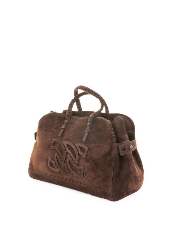 Borsa doppio manico Park Avenue cacao in suede