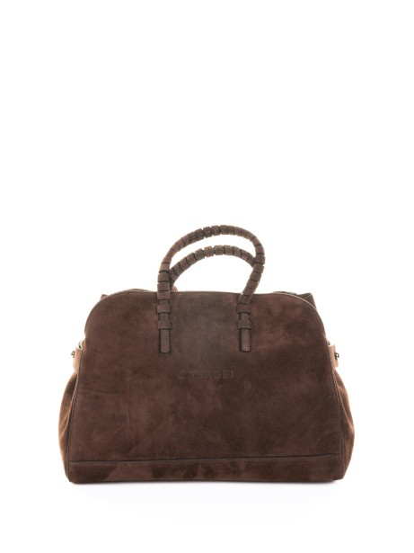 Borsa doppio manico Park Avenue cacao in suede