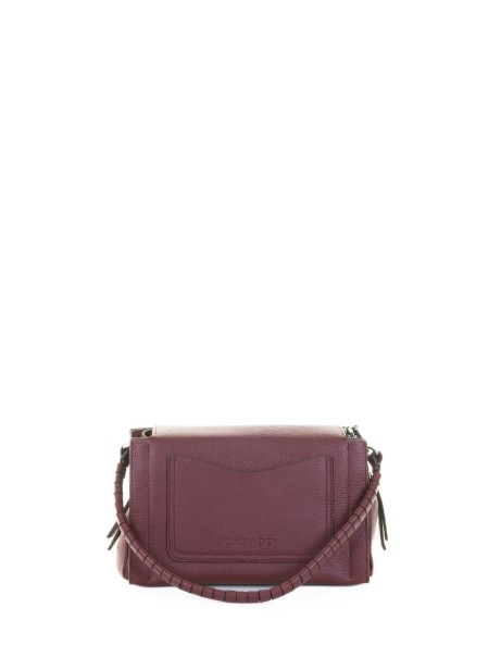 Borsa a tracolla amarena in pelle