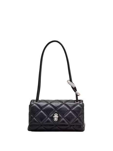 Borsa Mini Dual a tracolla in pelle nera