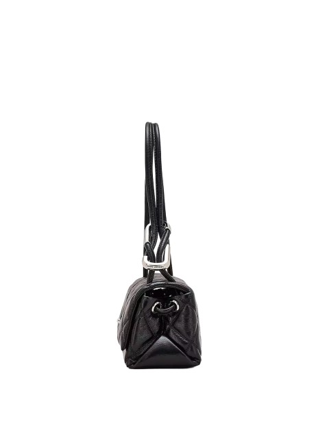 Borsa Mini Dual a tracolla in pelle nera 2