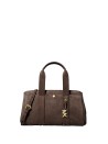 Borsa a mano Romee piccola in suede  con logo MK lucido