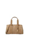 Borsa a mano Romee piccola in suede  con logo MK lucido