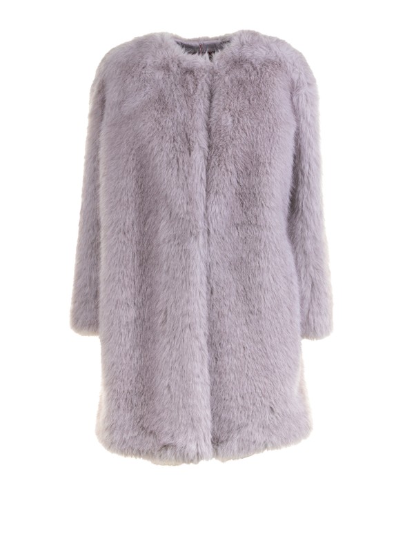 Gray Studio Fur Coat