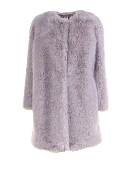 Gray Studio Fur Coat