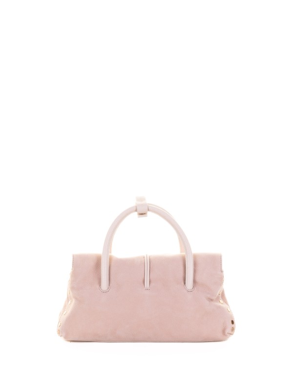 Borsa Dotta Jones malva in suede con tracolla