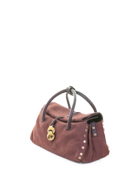 Borsa Dotta Jones ross in suede con tracolla