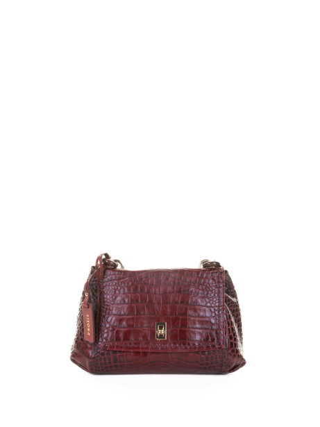 Borsa a spalla chianti in pelle stampato coccodrillo Borsa a spalla chianti in pelle stampato coccodrillo