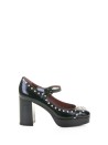Pumps with Black Leather Strap