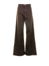 Pantalone cacao 5 tasche a vita alta