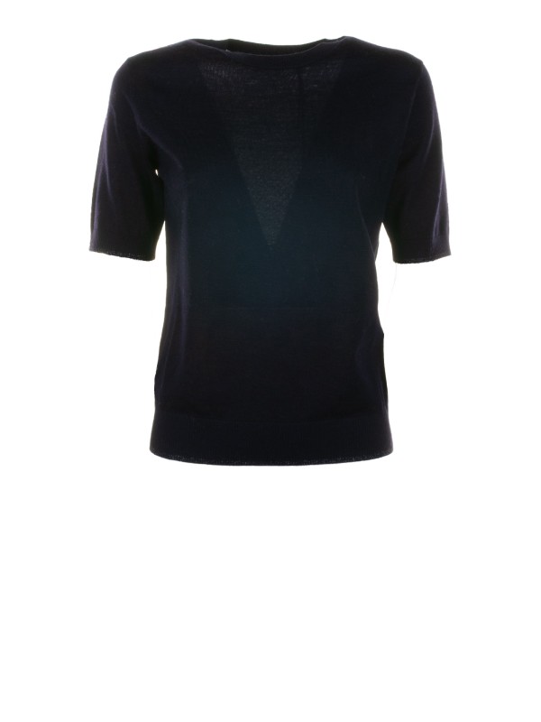 T-shirt blu donna mezza manica T-shirt blu donna mezza manica