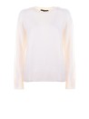 Maglia girocollo panna