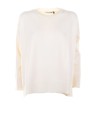 Maglia girocollo donna latte