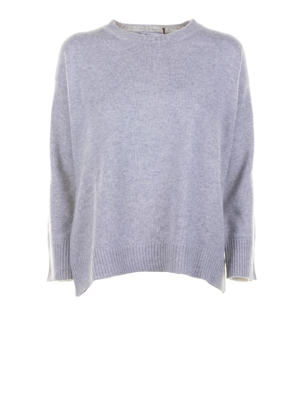 Maglia girocollo donna perla Maglia girocollo donna perla