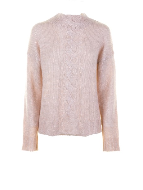 Maglia lupetto greige donna