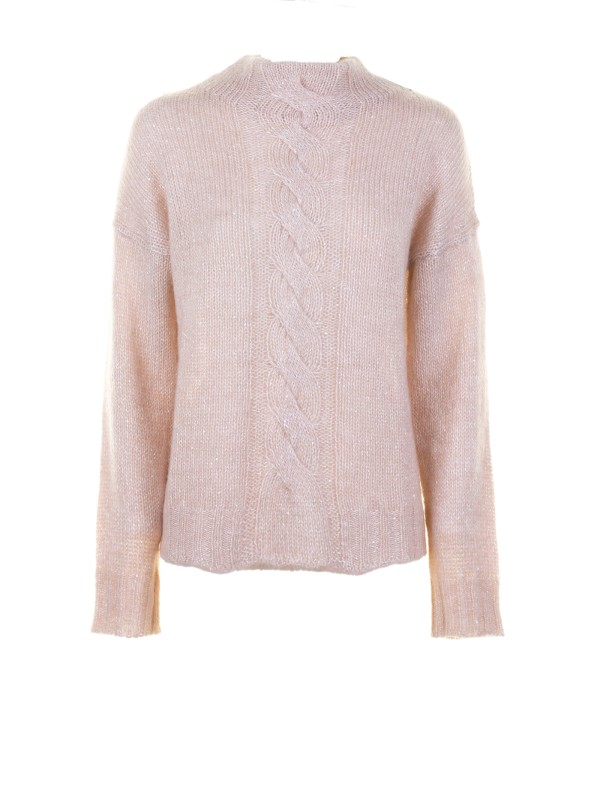 Women's Greige Turtleneck Sweater