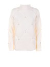 Maglia lupetto bianca donna