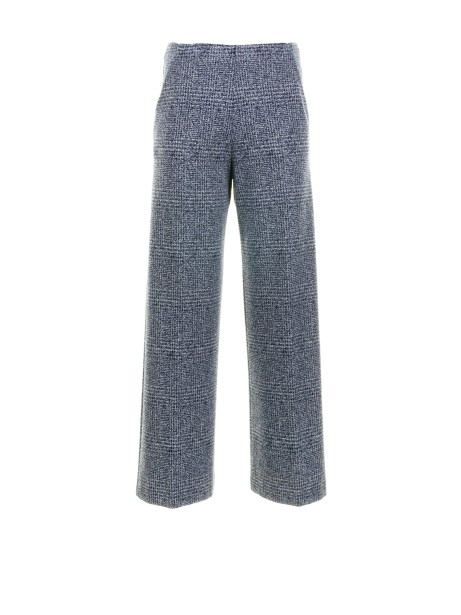 Pantalone blu tasche all'americana donna