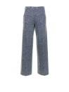 Pantalone blu tasche all'americana donna
